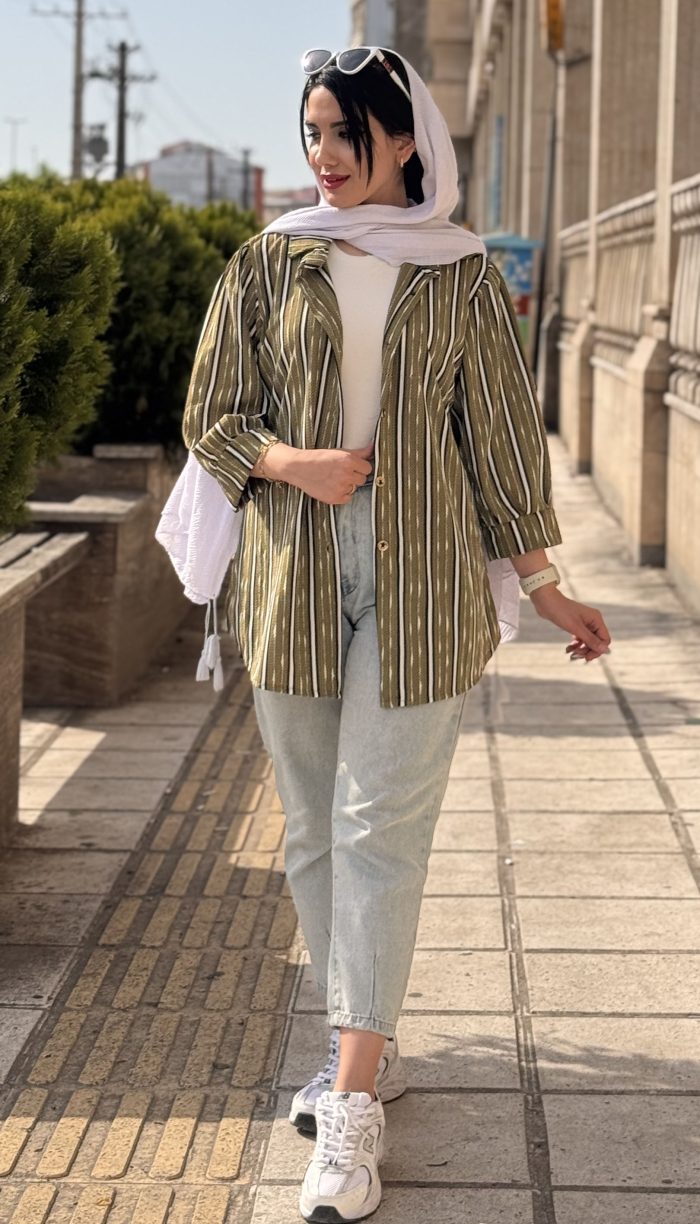 مانتو مراکشی جلو دکمه پارت 2 کد 1460 - Image 7