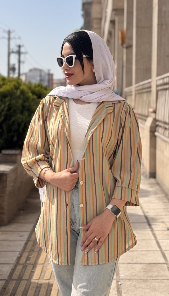 مانتو مراکشی جلو دکمه پارت 2 کد 1460 - Image 11