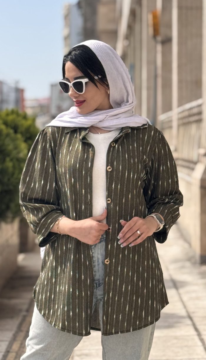 مانتو مراکشی جلو دکمه پارت 2 کد 1460 - Image 14