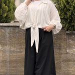شومیز گره ای لینن کد 1466