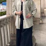 مانتو لینن گل گچی کد 1473