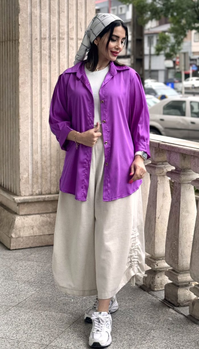 مانتو ساتن کد 1474 - Image 13