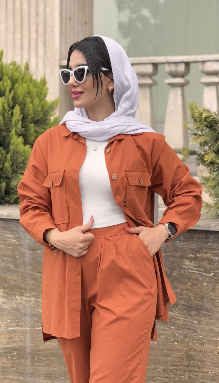 ست لینن دو جیب مدل آناهیتا کد 1492 - Image 6