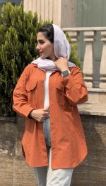 مانتو شومیزی لینن بیسیک کد 1496 - Image 8