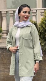 مانتو شومیزی لینن بیسیک کد 1496 - Image 2