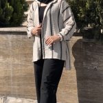 مانتو پارچه قلاب دوزی مدل النا کد 1498