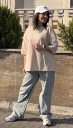 تیشرت باکسی وارداتی طرح Balenciaga کد 1506 - Image 2