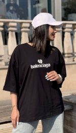 تیشرت باکسی وارداتی طرح Balenciaga کد 1506 - Image 4