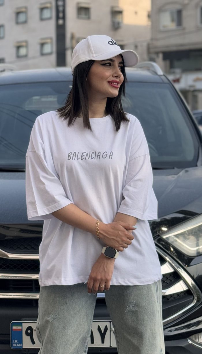 تیشرت باکسی وارداتی طرح Balenciaga کد 1508 - Image 2