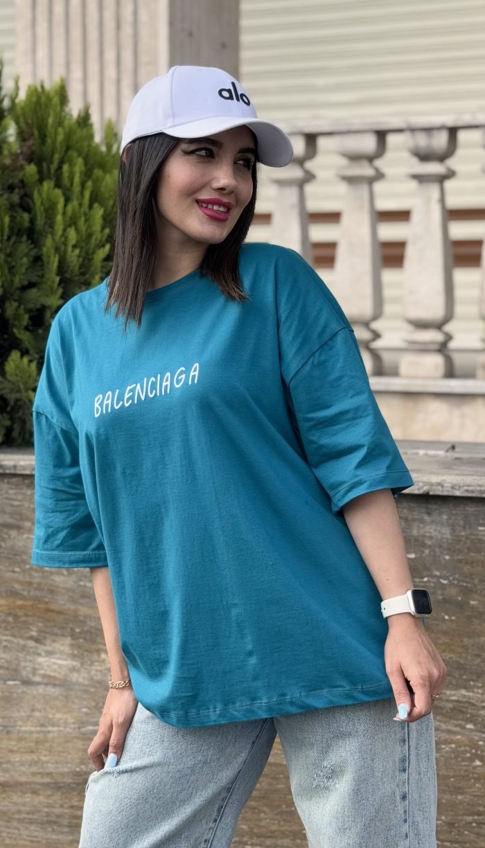 تیشرت باکسی وارداتی طرح Balenciaga کد 1508 - Image 3