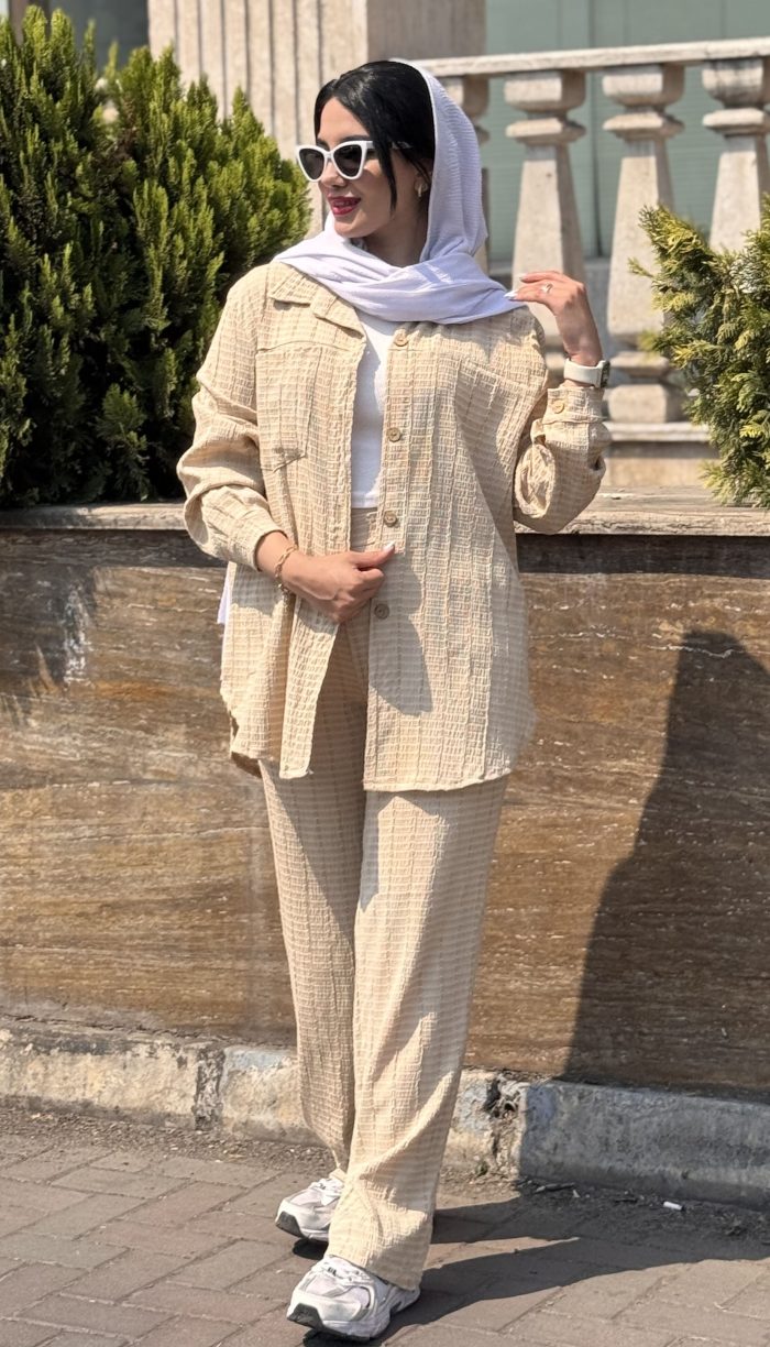 ست مانتو و شلوار مدل نلین کد 1509 - Image 5