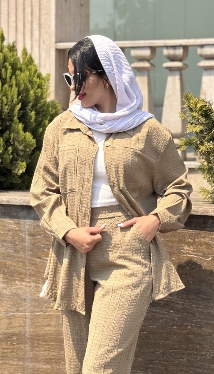 ست مانتو و شلوار مدل نلین کد 1509 - Image 9
