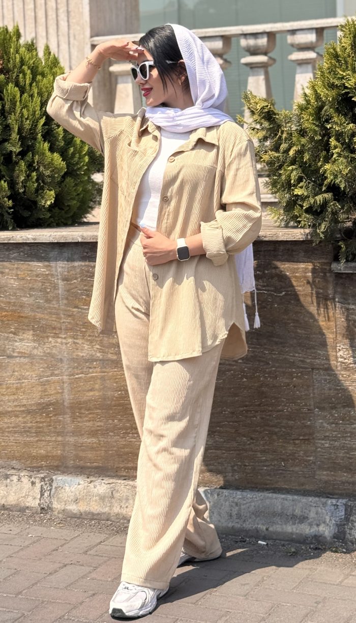 ست مانتو و شلوار مدل نلین کد 1509 - Image 8
