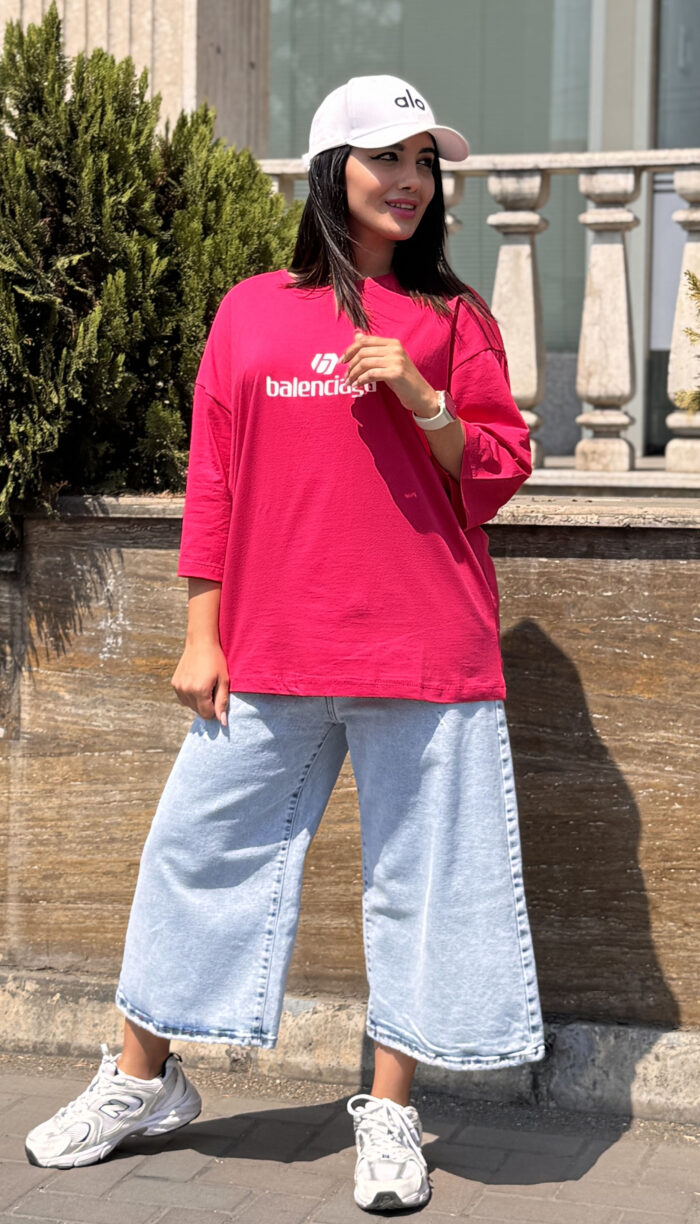 تیشرت باکسی وارداتی طرح Balenciaga کد 1506 - Image 7