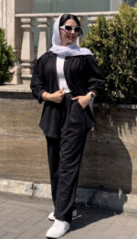ست بیسکوییتی آستین پفی کد 1519 - Image 3