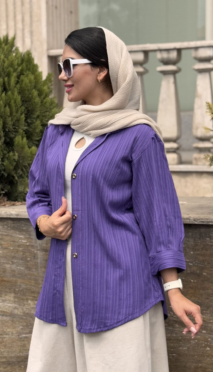مانتو کراش آستین پفی کد 1530 - Image 8