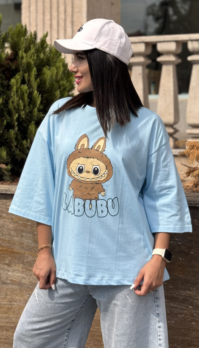 تیشرت باکسی وارداتی Labu bu کد 1558 - Image 8