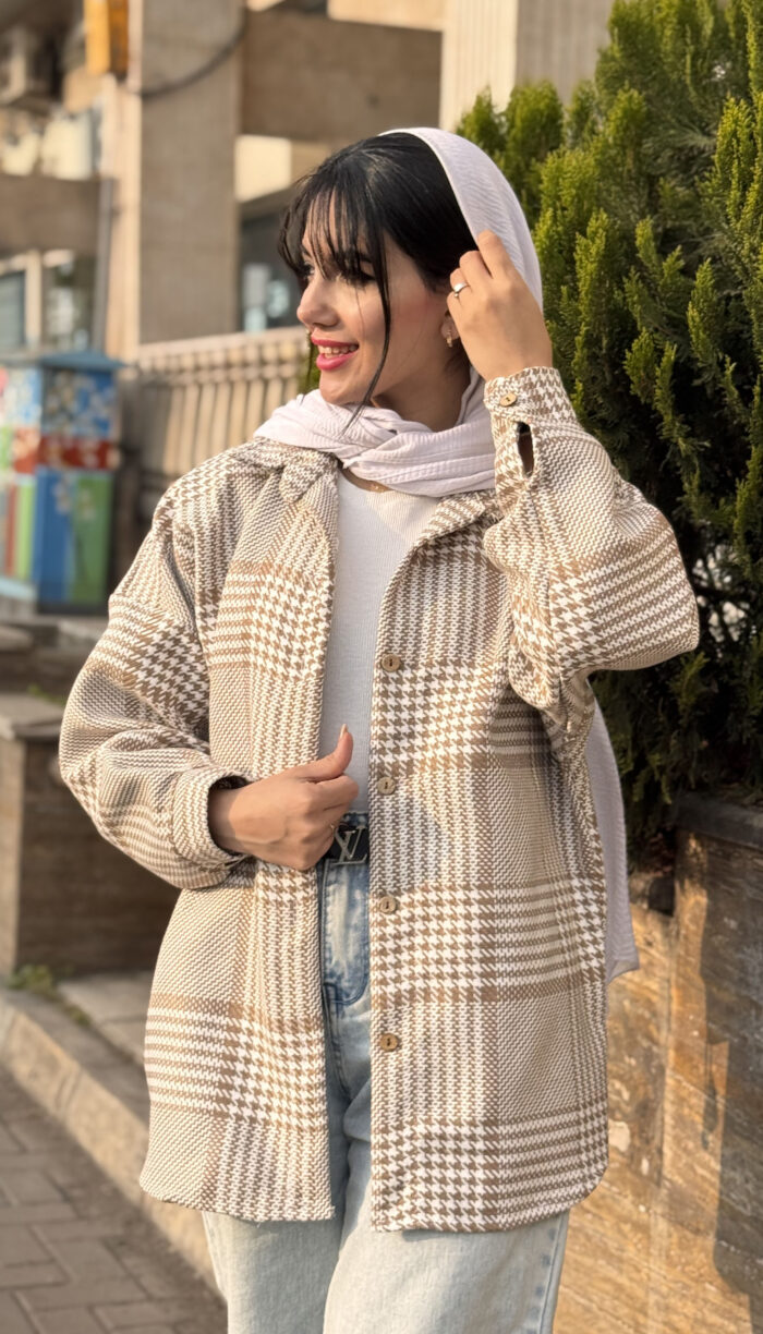شکت پشمی چهارخونه کد 1571 - Image 11