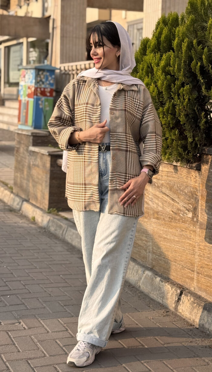 شکت پشمی چهارخونه کد 1571 - Image 12