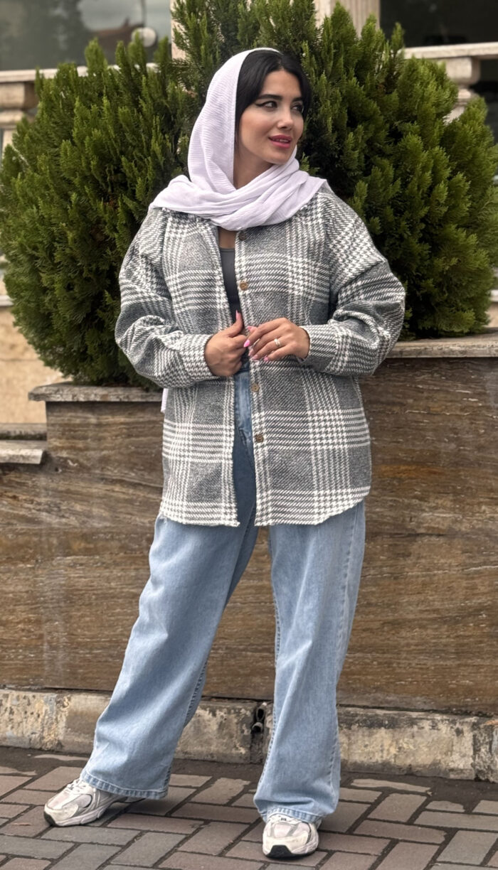 شکت پشمی چهارخونه کد 1571 - Image 14