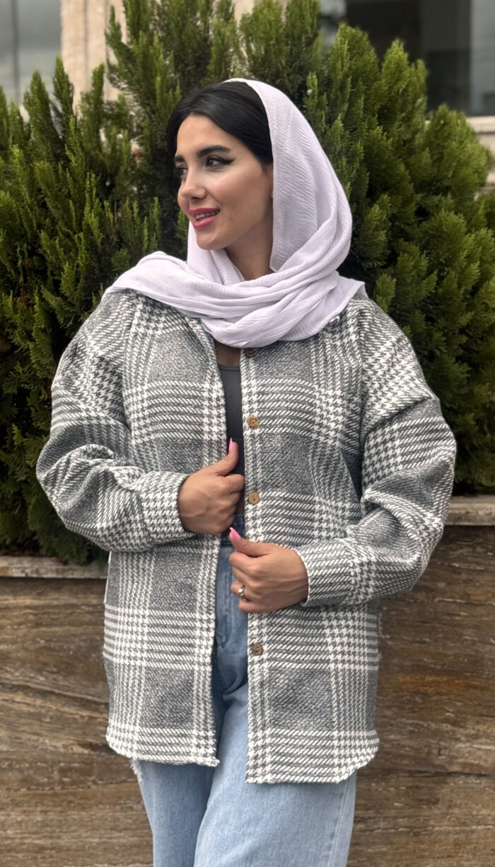 شکت پشمی چهارخونه کد 1571 - Image 17