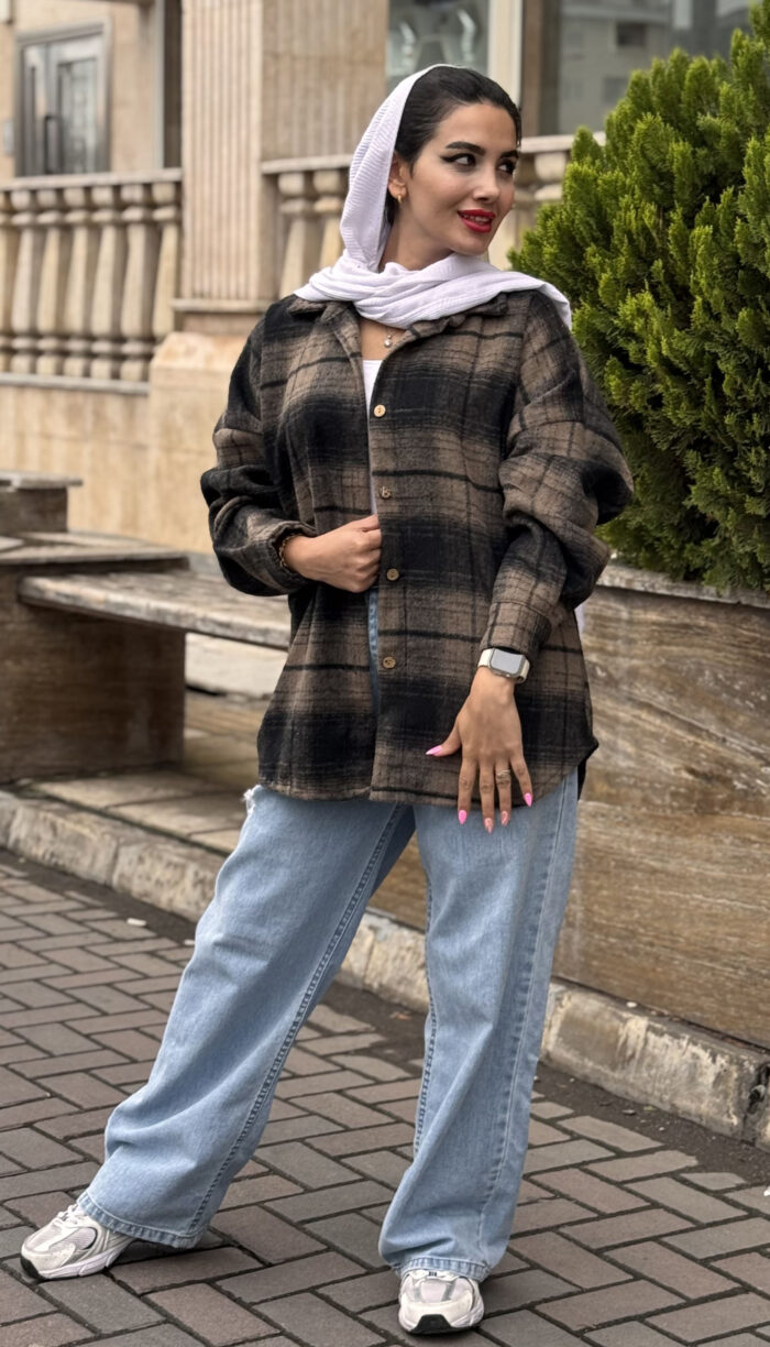 شکت پشمی چهارخونه خارجی کد 1578 - Image 12