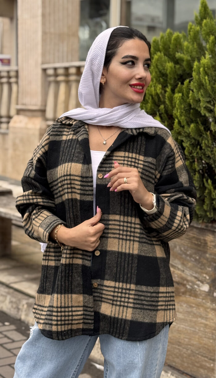 شکت پشمی چهارخونه خارجی کد 1578 - Image 14
