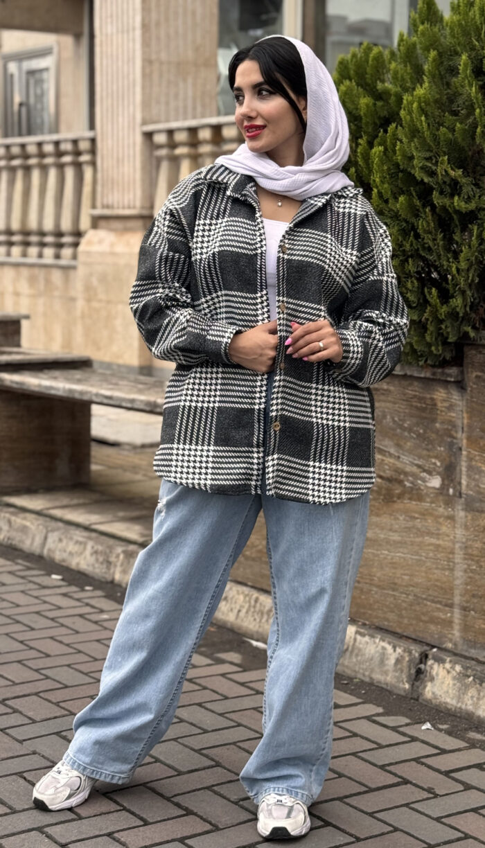 شکت پشمی چهارخونه کد 1571 - Image 13