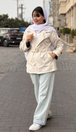 ترنچ کت یقه انگلیسی کد 1618 - Image 8