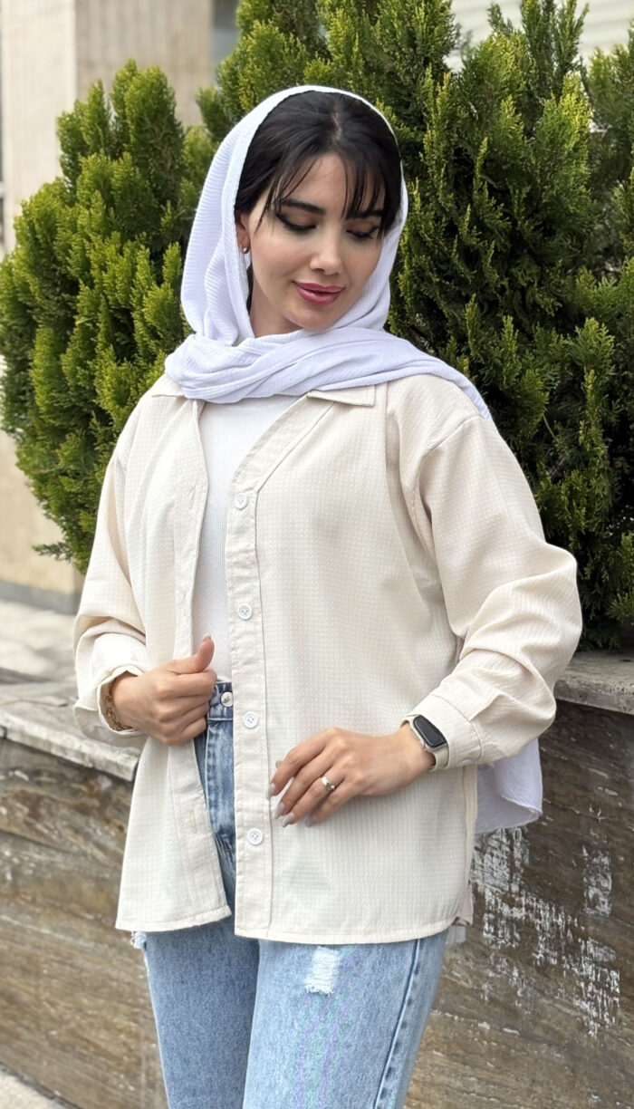 مانتو یقه هفتی سانتانا کد 1648 - Image 4