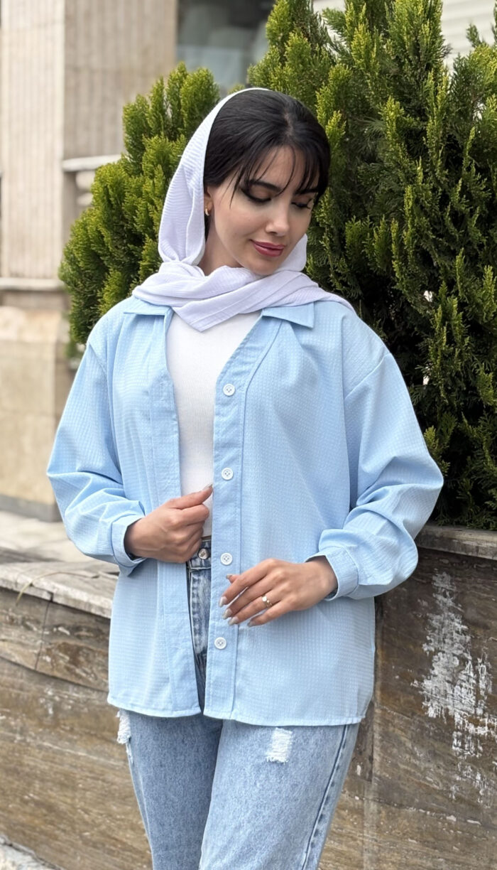 مانتو یقه هفتی سانتانا کد 1648 - Image 12