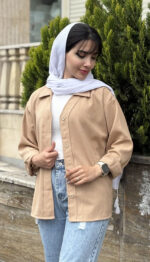 مانتو یقه هفتی سانتانا کد 1648 - Image 9