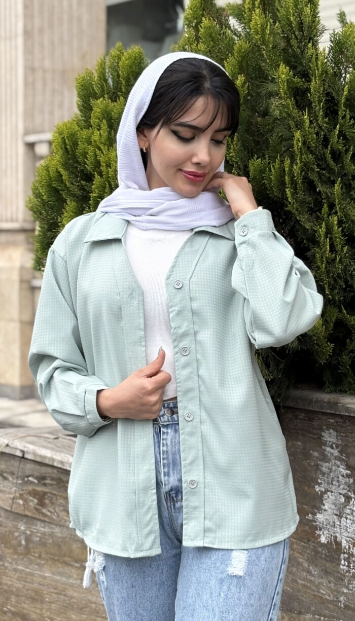 مانتو یقه هفتی سانتانا کد 1648 - Image 2