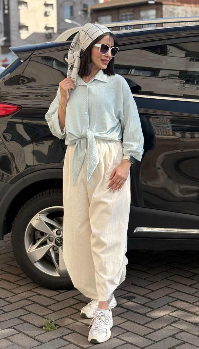 شومیز گره ای ینزی کد 1649 - Image 12