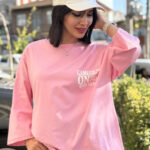 تیشرت باکسی طرح On کد 1652