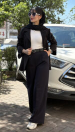 شلوار مازراتی مشکی و سرمه ای کد 1653 - Image 4