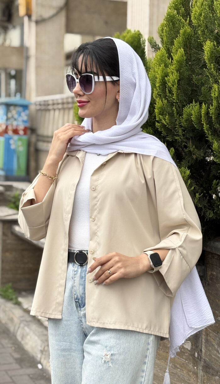 مانتو دوشین آستین چاک کد 1654 - Image 7