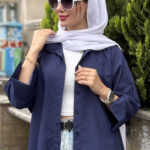 مانتو دوشین آستین چاک کد 1654