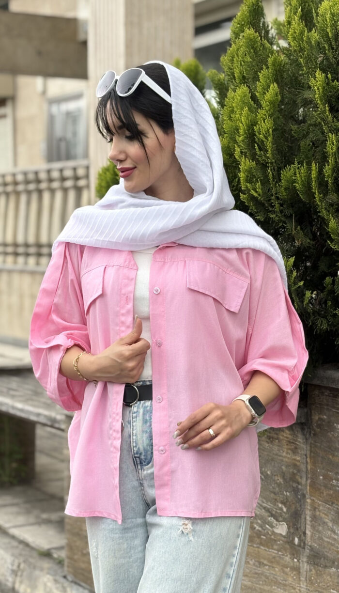 مانتو لینن دو قاپک کد 1656 - Image 5
