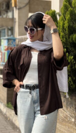 مانتو لینن دو قاپک کد 1656 - Image 3