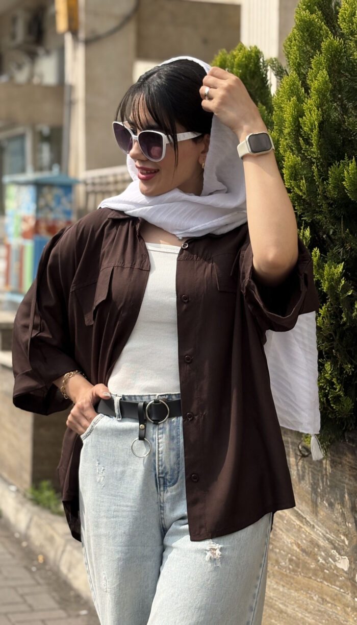 مانتو لینن دو قاپک کد 1656 - Image 3