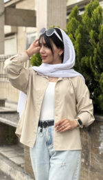 مانتو دوشین آستین پیراهنی کد 1657 - Image 5