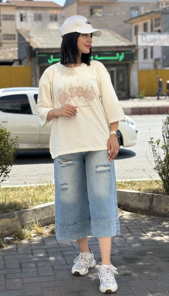 تیشرت باکسی Wassup خارجی کد 1668 - Image 9