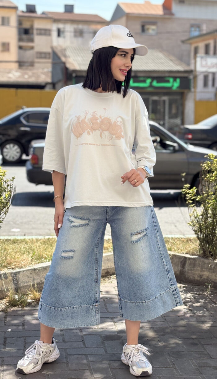 تیشرت باکسی Wassup خارجی کد 1668 - Image 4
