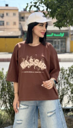 تیشرت باکسی Wassup خارجی کد 1668 - Image 3