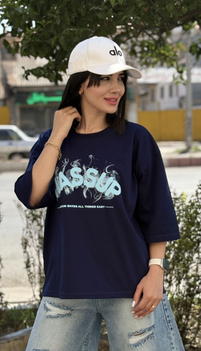 تیشرت باکسی Wassup خارجی کد 1668 - Image 2