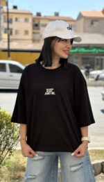 تیشرت باکسی Just Be خارجی کد 1669 - Image 3