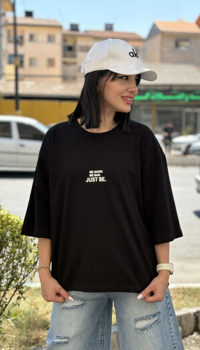 تیشرت باکسی Just Be خارجی کد 1669 - Image 3