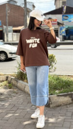 تیشرت باکسی White Fox خارجی کد 1672 - Image 13