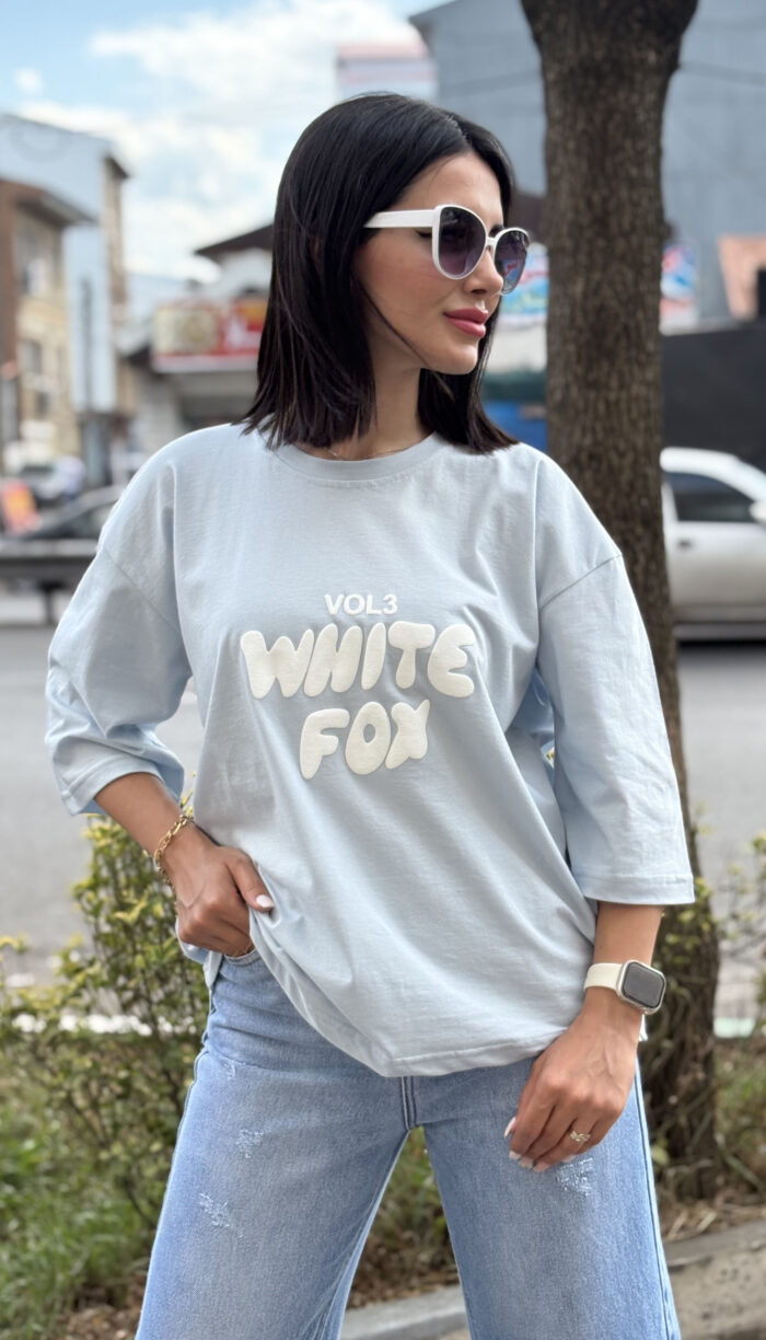 تیشرت باکسی White Fox خارجی کد 1672 - Image 10